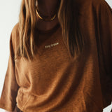 Women's Opie Relaxed Logo Tee - Cappuccino
