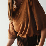 Women's Opie Relaxed Logo Tee - Cappuccino