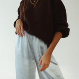 Women's Bea Cotton Knit Jumper - Coffee