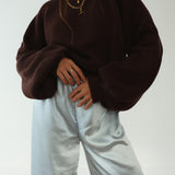 Women's Bea Cotton Knit Jumper - Coffee