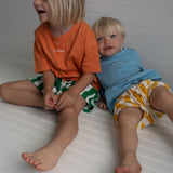 Ambrose Logo Embroidered Tee - Burnt Orange/White