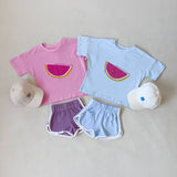 Melon Relaxed Tee - Powder Blue