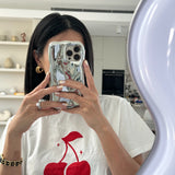 Women's Cheery Vibes Cropped Tee