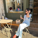 Women's Sora Relaxed Pants - Sky Blue