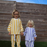 Haze Terry Towel Striped Set - Yellow