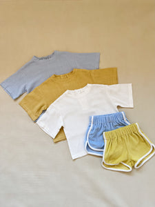 Carter Terry Towelling Shorts - Sky