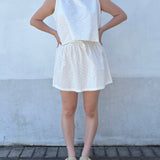 Women's Maggie Cotton Broderie Mini Skirt