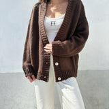 Women's Maeve Knit Cardigan - Chocolate