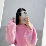 Women's Bea Cotton Knit Jumper - Pink