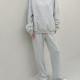 Women's Sporty Cotton Hoodie - Grey Marle