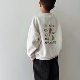Adventure Cotton Fleece Jumper - Beige Marle