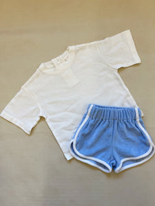 Carter Terry Towelling Shorts - Sky