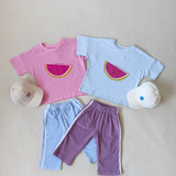 Melon Relaxed Tee - Powder Blue