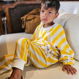 Haze Terry Towel Striped Set - Yellow