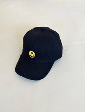 Load image into Gallery viewer, Smiley Embroidery Cap - Black