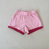 Cotton Waffle Shorts - Pink/Red 3-6m SAMPLE