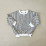 Patterned Pullover - Cream/Navy 2Y SAMPLE