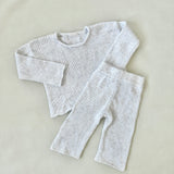 Peppa Sprinkle Knit Set - Pearl size XL (2Y)