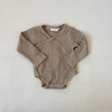 Suvi Waffle Bodysuit - Olive 6-12m SAMPLE