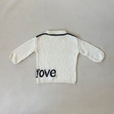 Oakie Knit Jumper - Cream/Black size M (2-3Y)