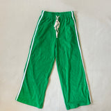 Women's Terry Towelling Racer Pants - Green size S SAMPLE