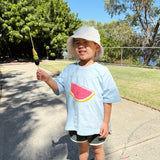 Melon Relaxed Tee - Powder Blue