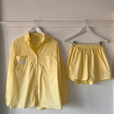 Women's Kirra Cotton Set - Lemon