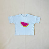 Melon Relaxed Tee - Powder Blue