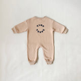 Otto Puff Circle Logo Romper - Fawn