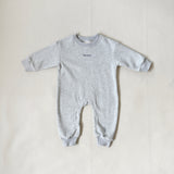 Otto Puff Circle Logo Romper - Grey Marle