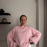 Women's Bea Cotton Knit Jumper - Pink