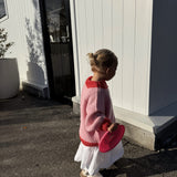 Willa Contrast Knit - Pink/Red
