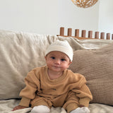 Otto Puff Circle Logo Romper - Fawn
