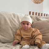 Otto Puff Circle Logo Romper - Fawn