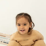 Otto Puff Circle Logo Romper - Fawn