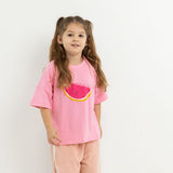 Melon Relaxed Tee - Bubblegum