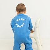 Otto Puff Circle Logo Romper - Ocean