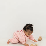 Otto Puff Circle Logo Romper - Pink