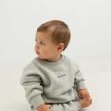 Otto Puff Circle Logo Romper - Grey Marle