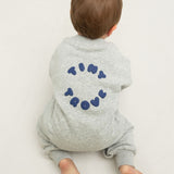 Otto Puff Circle Logo Romper - Grey Marle