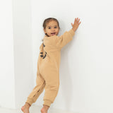Otto Puff Circle Logo Romper - Fawn