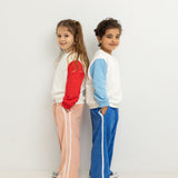 Wynn Colour Block Pullover - Pale Blue/Pale Green