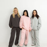 Women's Sporty Cotton Hoodie - Charcoal