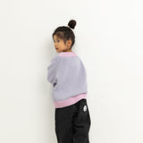 Rhea Cotton Contrast Knit Jumper - Lilac/Pink