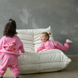 Bindi Puff Tracksuit - Flamingo/Red