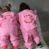 Bindi Puff Tracksuit - Flamingo/Red
