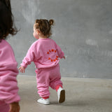 Bindi Puff Tracksuit - Flamingo/Red