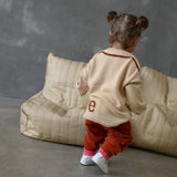 Oakie Logo Knit Jumper - Peach/Cinnamon
