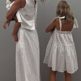 Clementine Cotton Broderie Dress