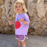 Carter Terry Towelling Shorts - Wisteria